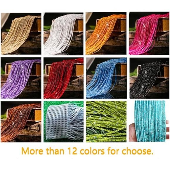1x2 M Door String Curtain Rare Flat Thread Fringe Panel Room Divider Cute Strip - Picture 5 of 5